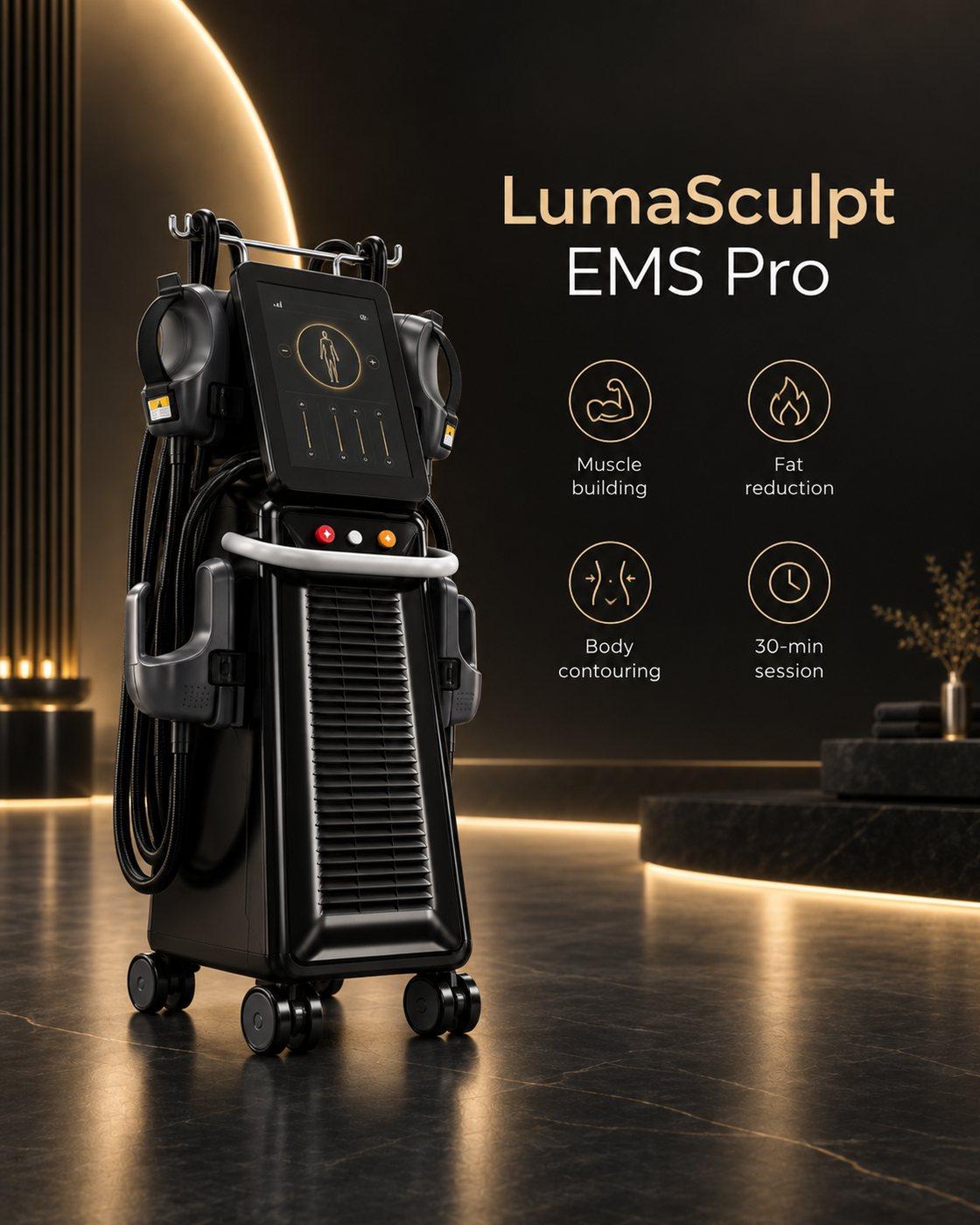 LumaSculpt EMS Pro - muscle building, body contouring and 30-minute sessions