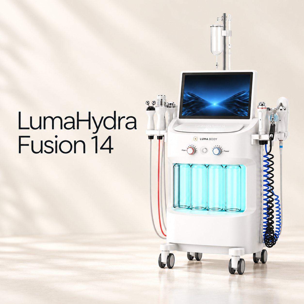 LumaHydra Fusion 14-in-1 hydra dermabrasion facial machine