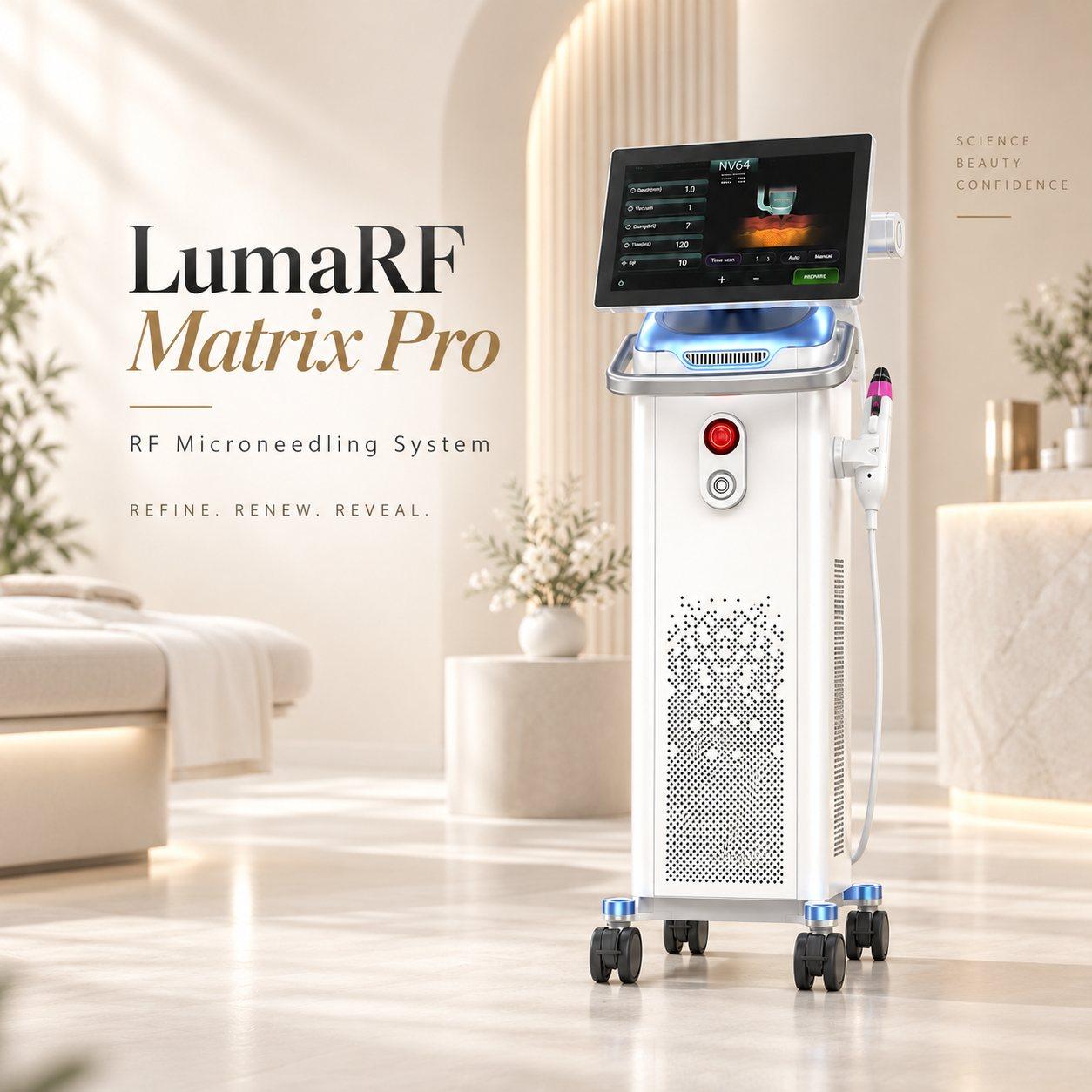 LumaRF Matrix Pro — 175W RF Microneedling & Thermal Therapy System